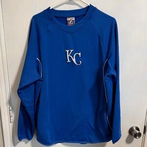 Kansas City Royals Majestic Long Sleeve‎ Warm Up Shirt Mens XL Therma Base MLB